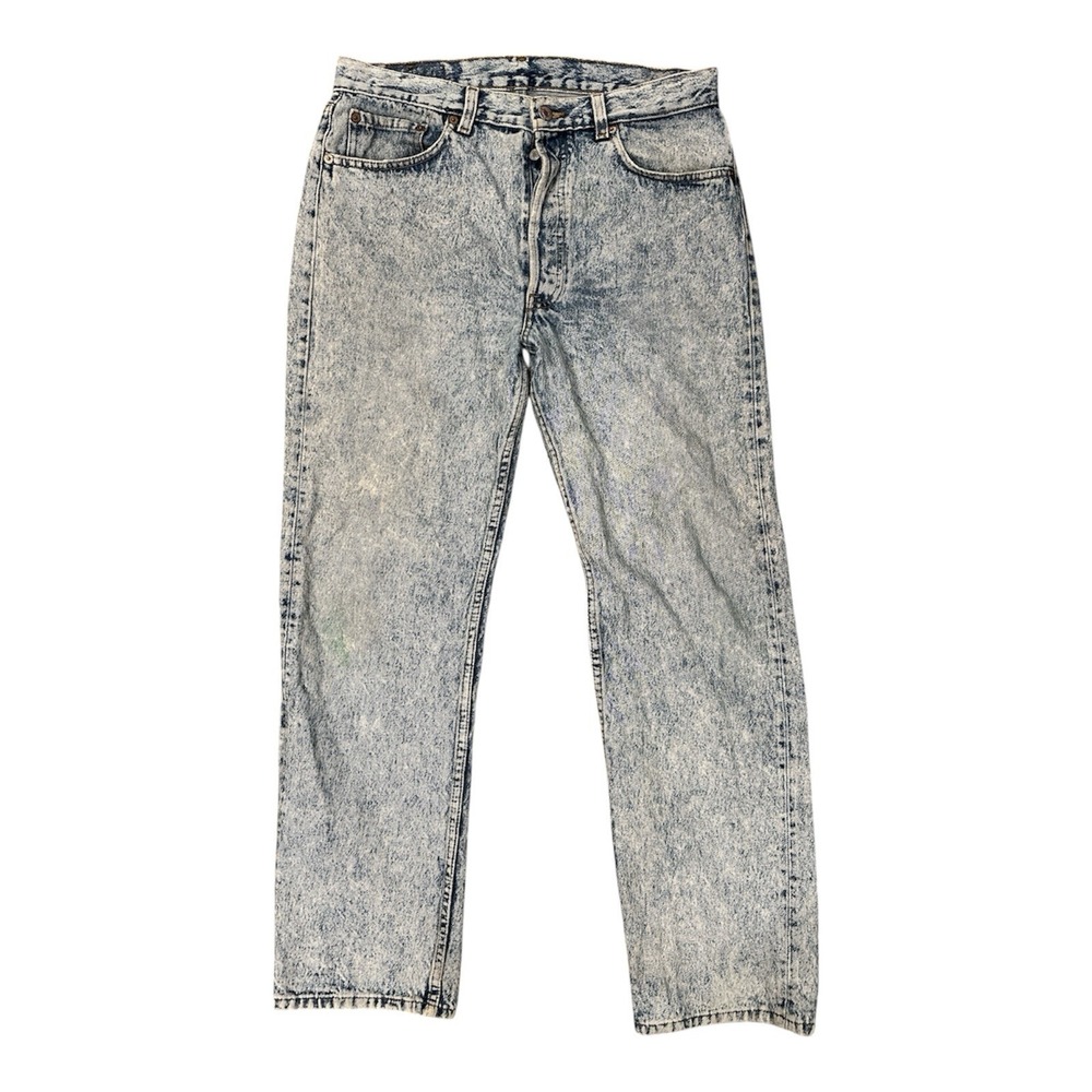 Vintage 80s Levis 501 Stonewash Denim Jeans Sz 34x30(Fits 32x29) USA 524 El Paso